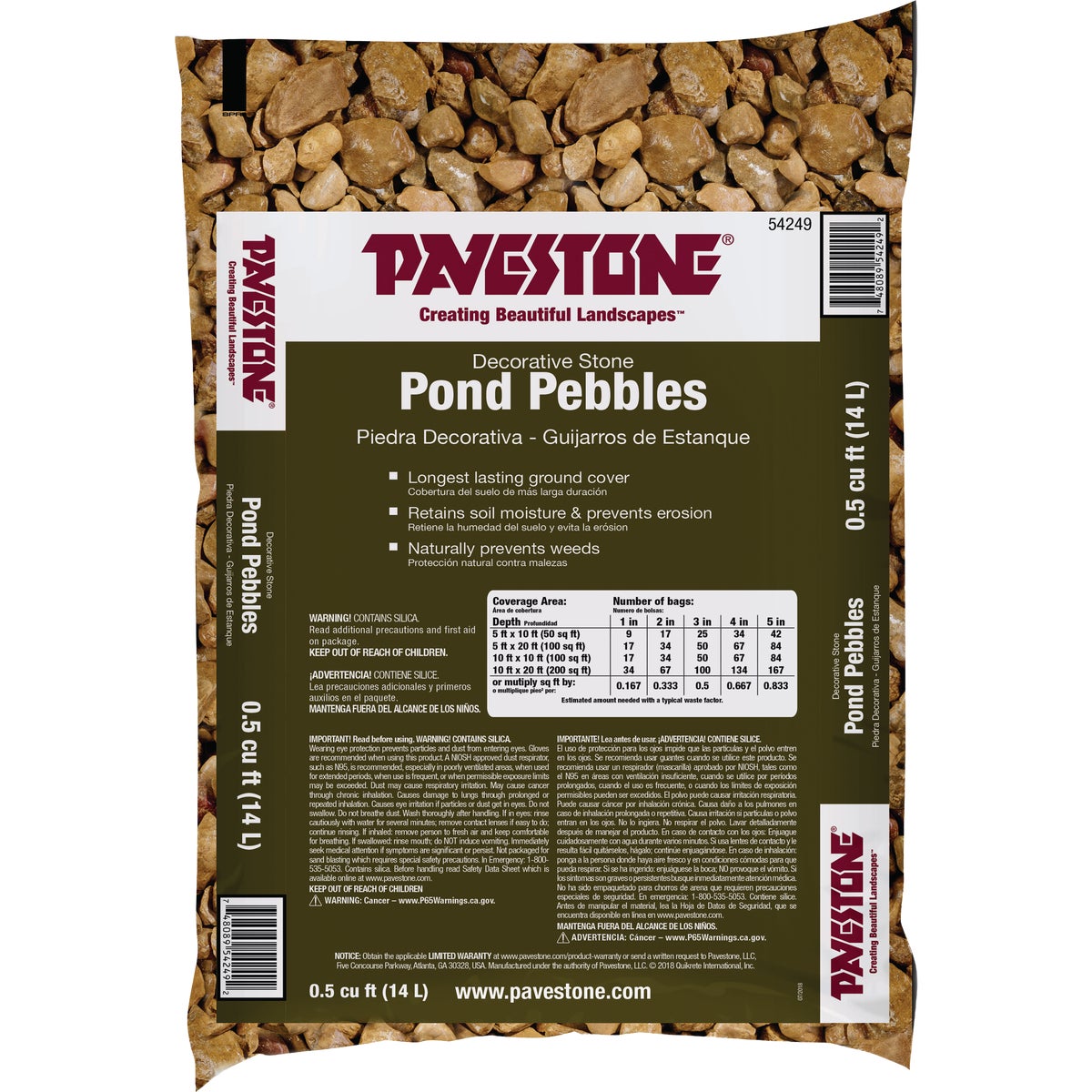 Pavestone 0.5 Cu. Ft. Pond Pebbles