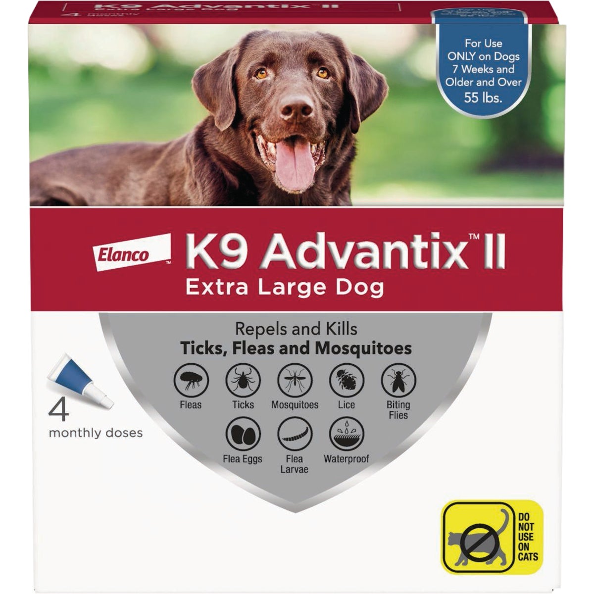 K9 Advantix II Extra Large Dog 4-pk Blue