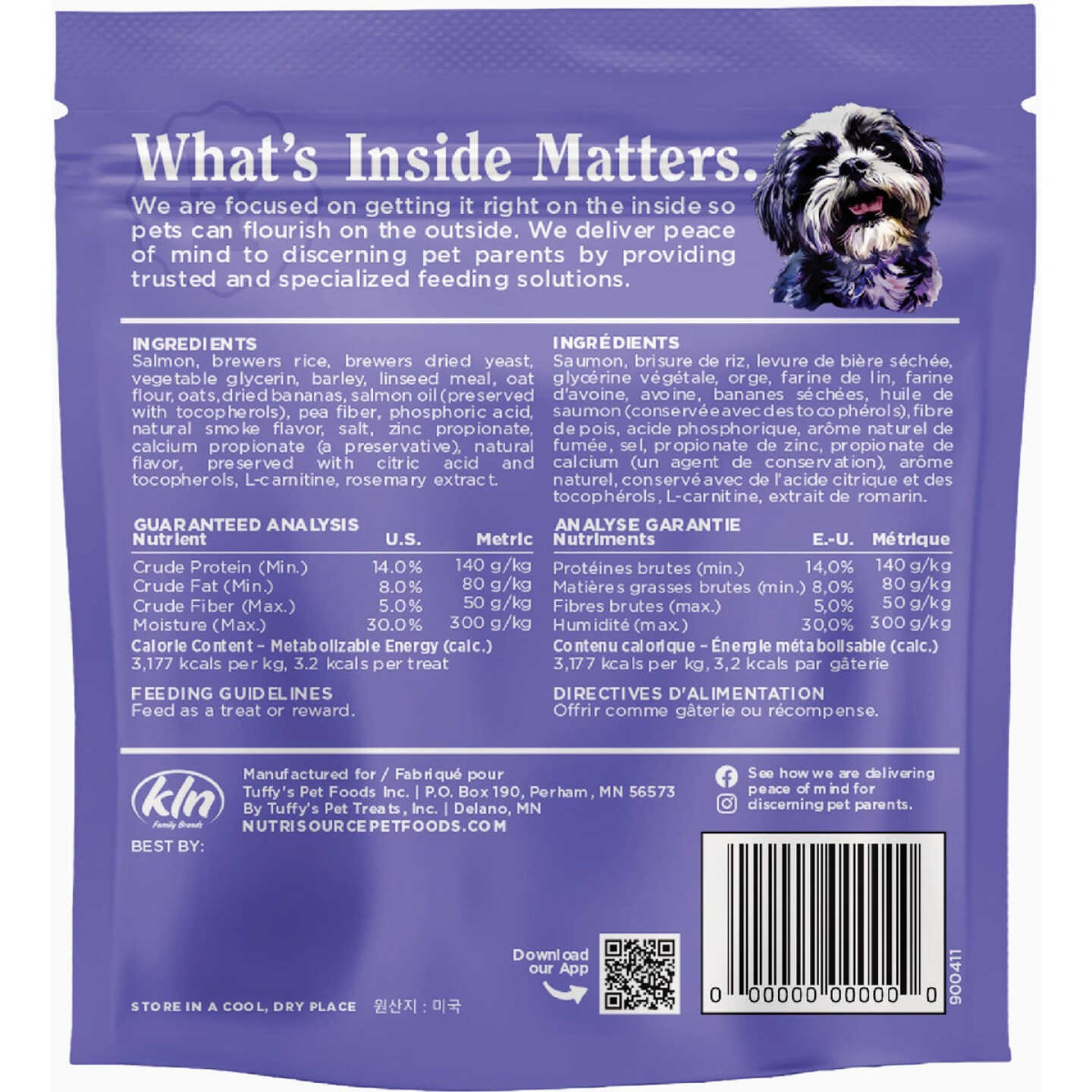 NutriSource Little Bites 6 Oz. Salmon Dog Treat Image 2