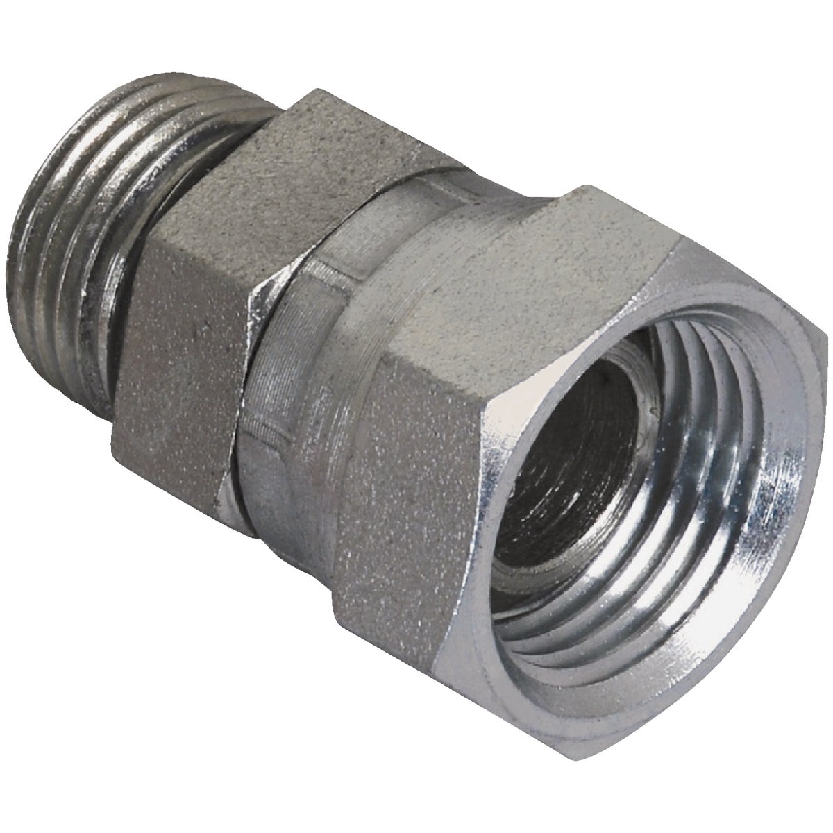 Apache 1/2 In. Male O-Ring x 1/2 In. Female Pipe Swivel Hydraulic Hose Adapter Image 1