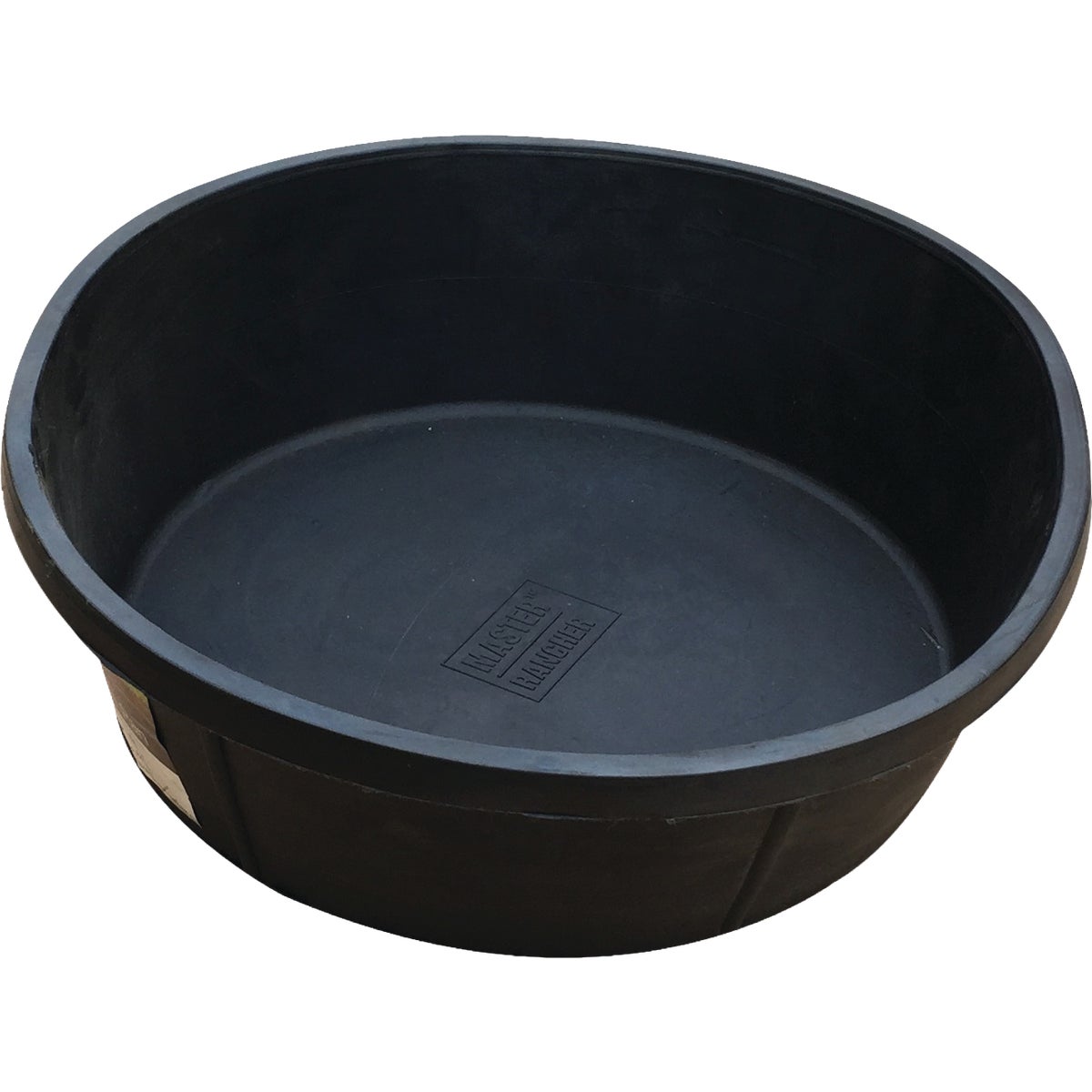 Master Rancher 8 Qt. Black Heavy-Duty Rubber Feed Pan