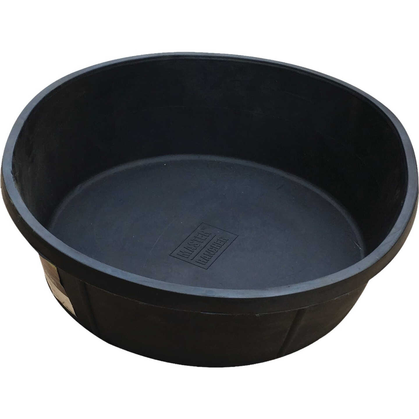 Master Rancher 8 Qt. Black Heavy-Duty Rubber Feed Pan Image 1