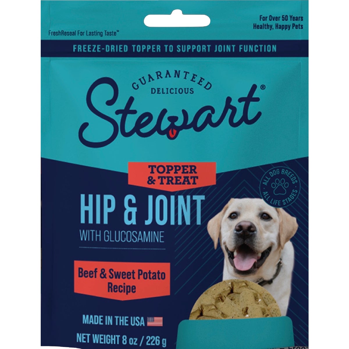 Stewart's Hip & Joint 8 Oz. Beef Freeze Dried Dog Food Topper