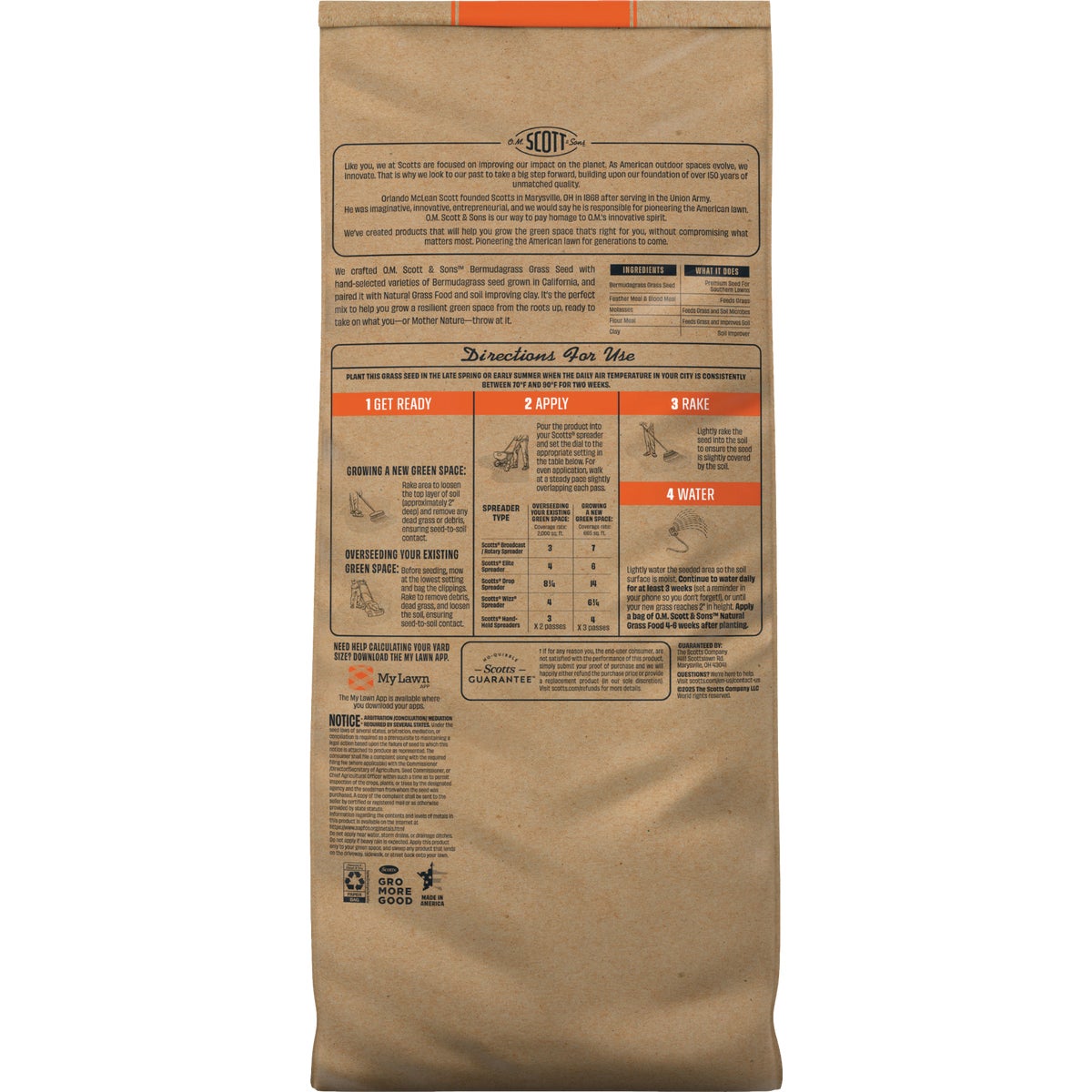 O.M. Scott & Sons 5 Lb. Bermudagrass Grass Seed Image 2