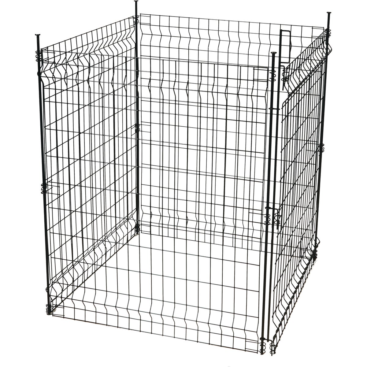 Best Garden 52 In. H. Black Powder-Coated Steel Multi Purpose Fence Post Image 2