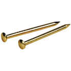 Hillman Anchor Wire 5/8 In. 18 ga 1.5 Oz. Brass Plated Steel Escutcheon Pins Image 1