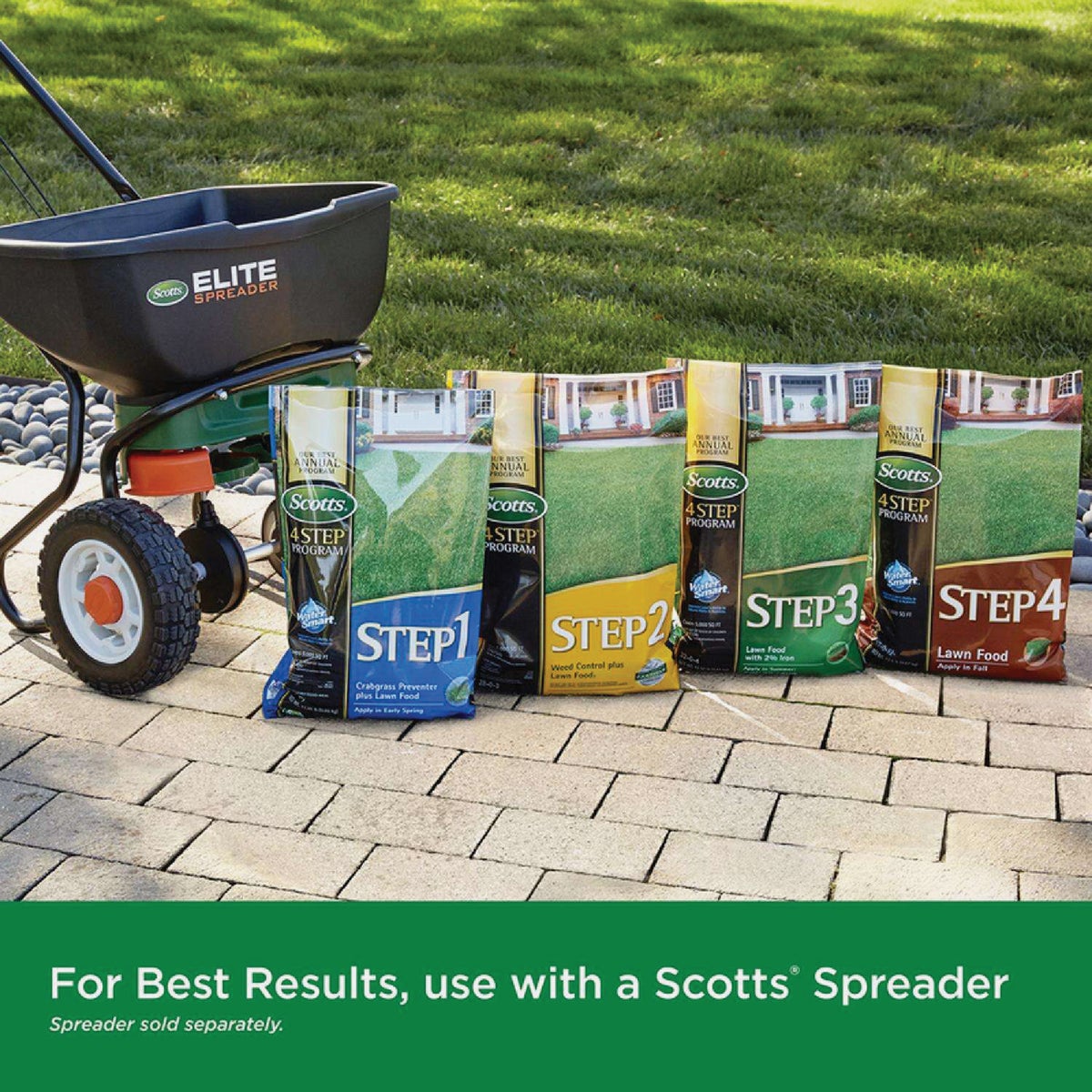 Scotts 4 Step Program Step 1 21.62 Lb. 5000 Sq. Ft. Starter Lawn Food with Weed Preventer Image 5