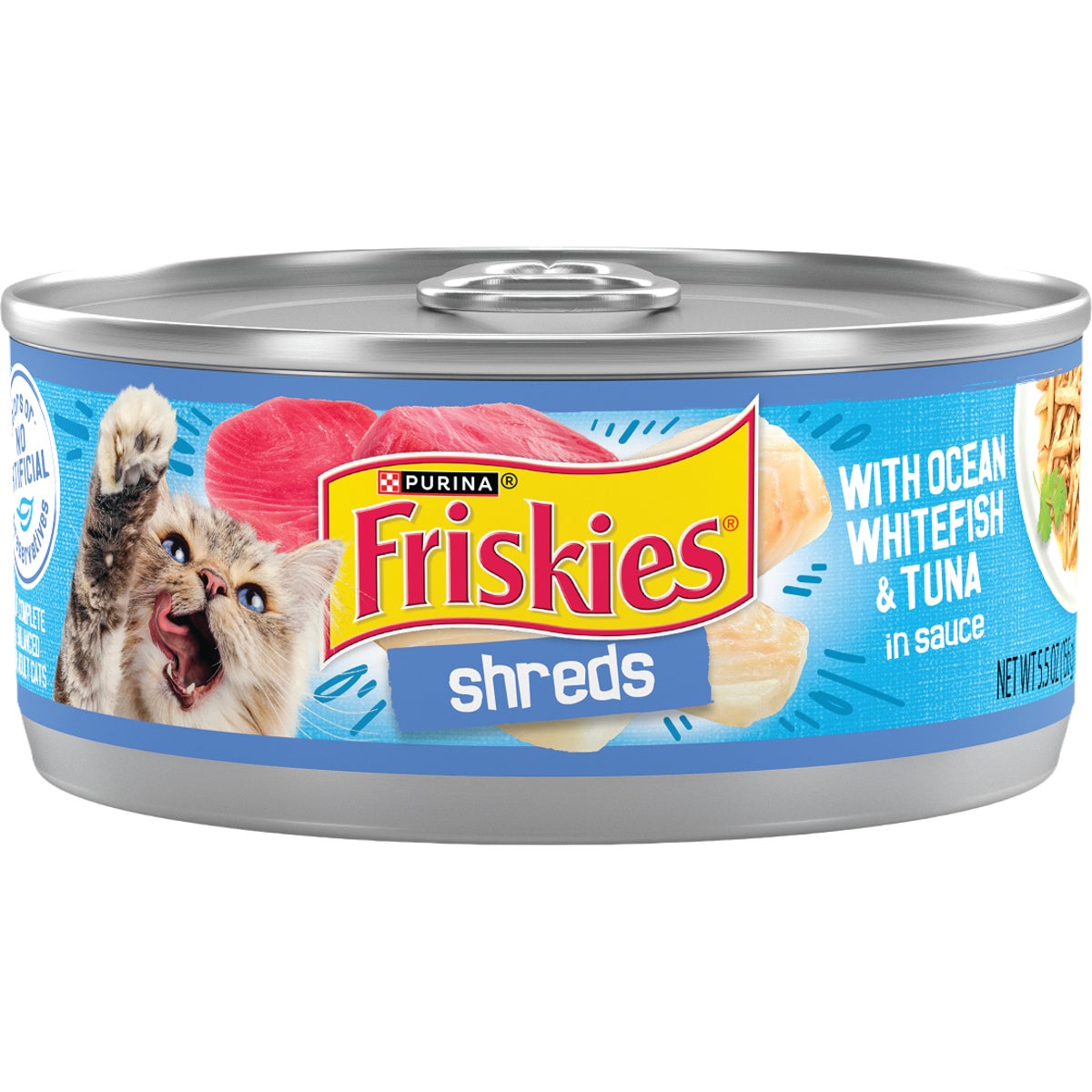 Purina Friskies 5.5 Oz. Ocean Whitefish & Tuna Cat Food