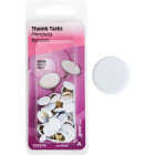 Hillman Anchor Wire White 23/64 In. x 15/64 In. Thumb Tack (40-Count) Image 1