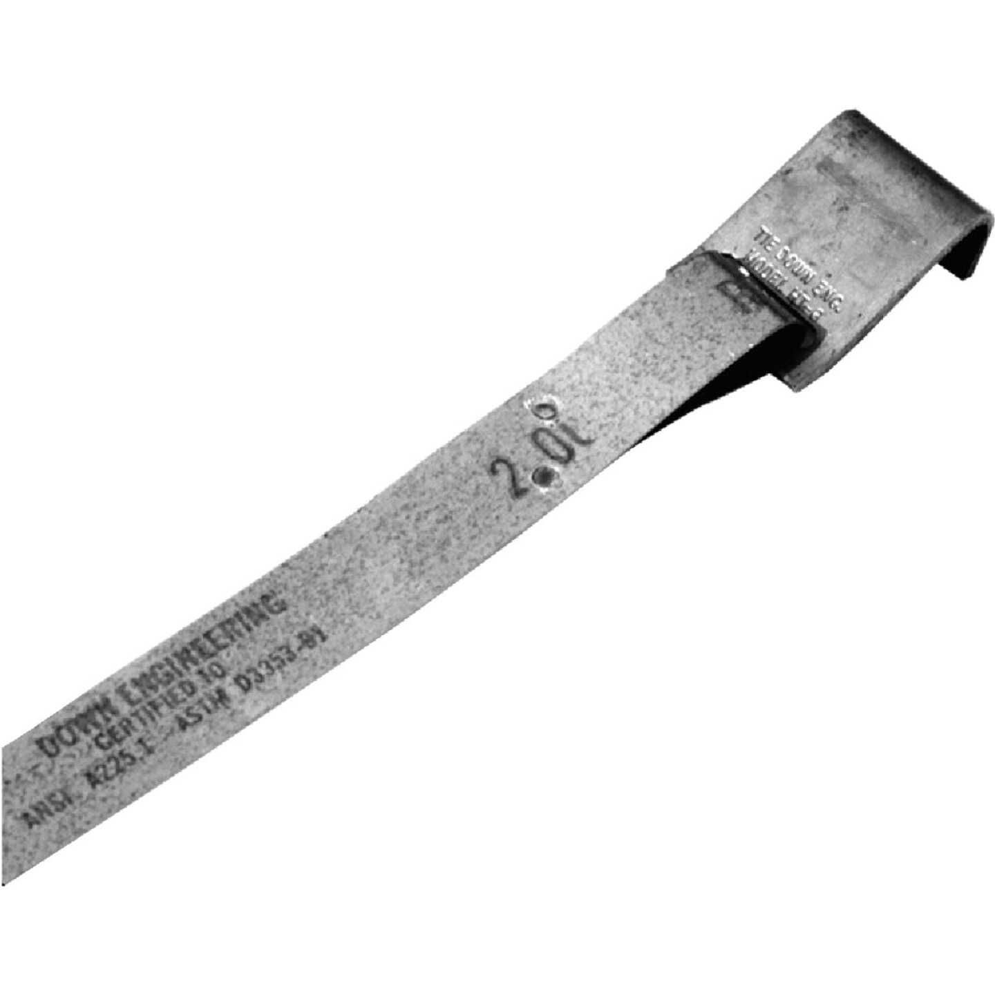 Tie Down 1-1/4 In. x 7 Ft. Galvanized Steel Frame Tie with Hook Image 1