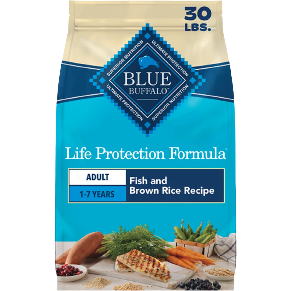 Blue Buffalo 30 Lb. Fish & Sweet Potato Dry Dog Food