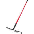 Bully Tools 16 In. Level Head Rake with 66 In. Fiberglass Handle Image 1