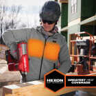 Milwaukee M12 Women's Medium Gray Full-Zip Heated Hoodie Kit Image 2