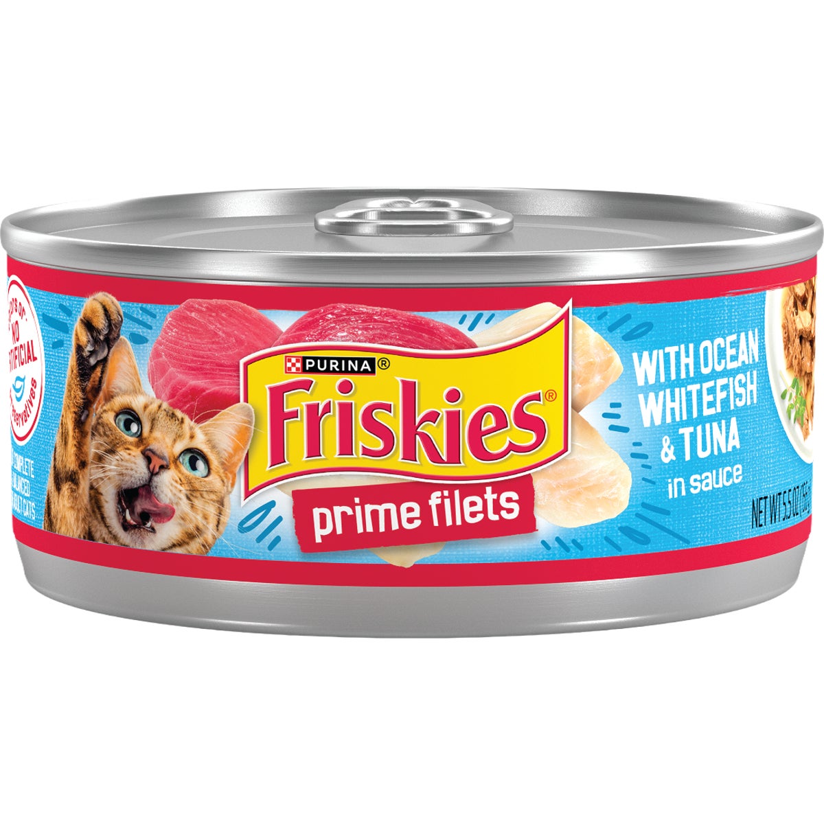 Purina Friskies 5.5 Oz. Ocean Whitefish & Tuna Cat Food