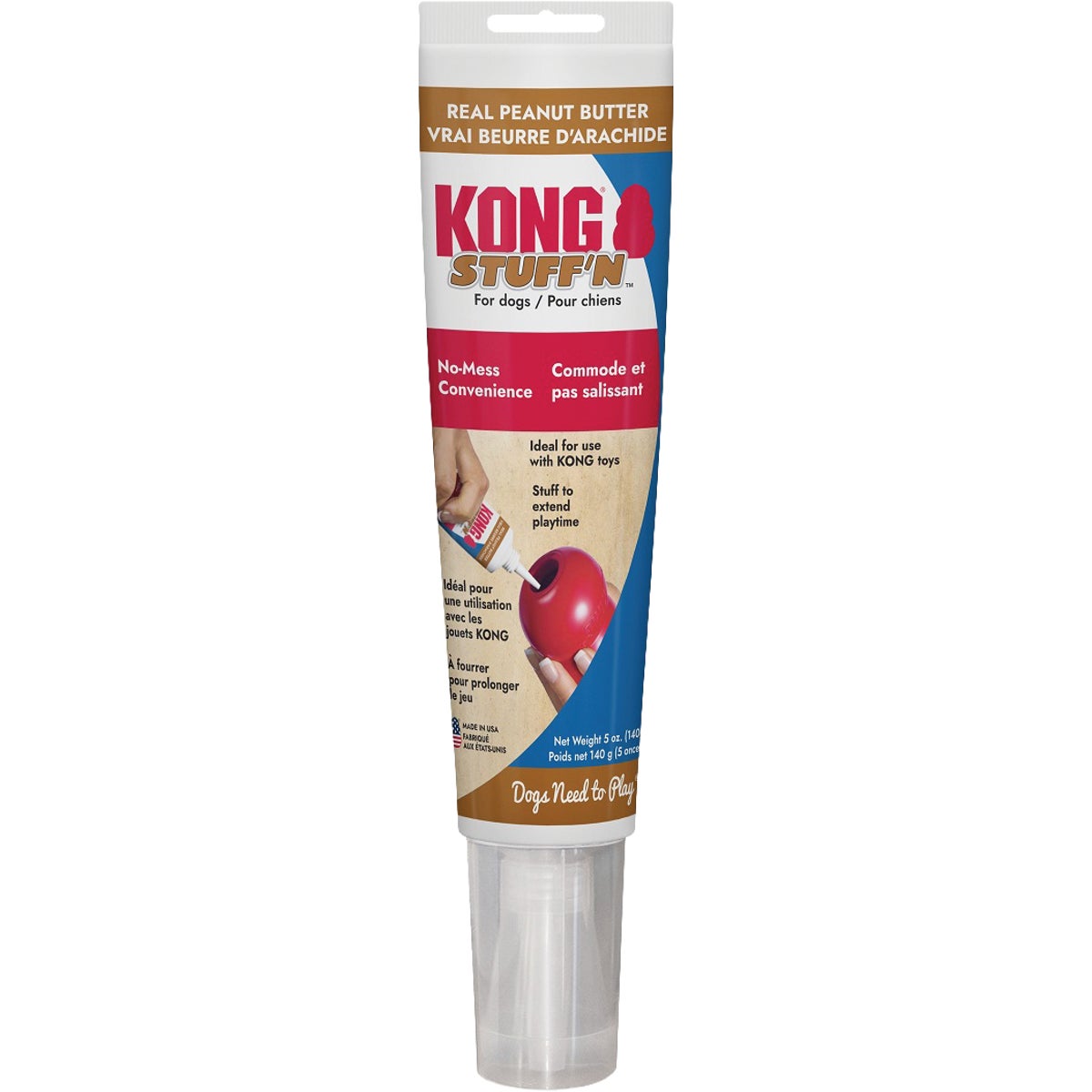 Kong 5 Oz. Stuff 'N Peanut Butter Paste Treat Tube