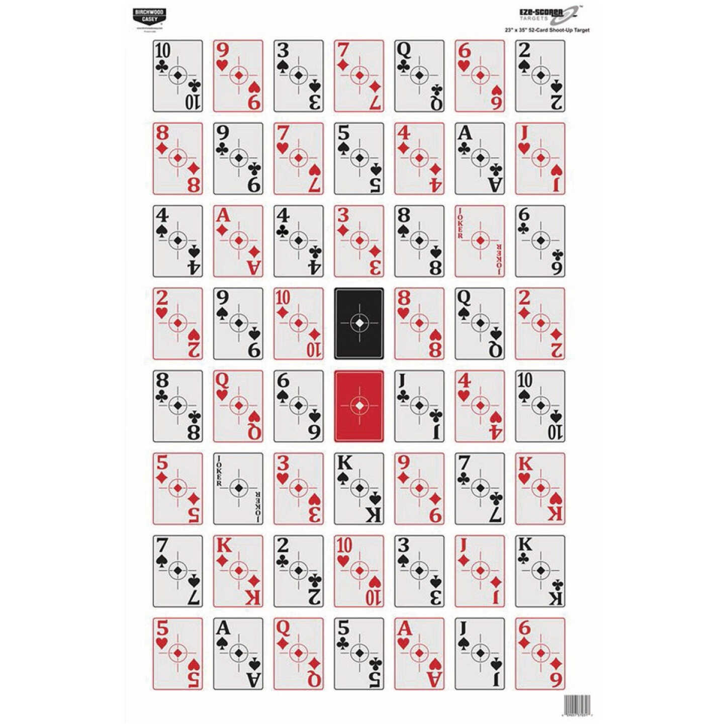 Birchwood Casey EZE-Scorer 23 In. x 35 In. 52-Card Target (5-Pack) Image 1