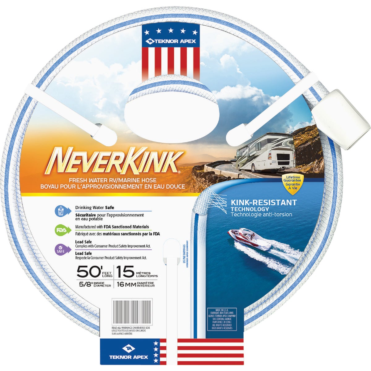 Teknor Apex NeverKink 5/8 In. x 50 Ft. RV Marine Hose Image 2