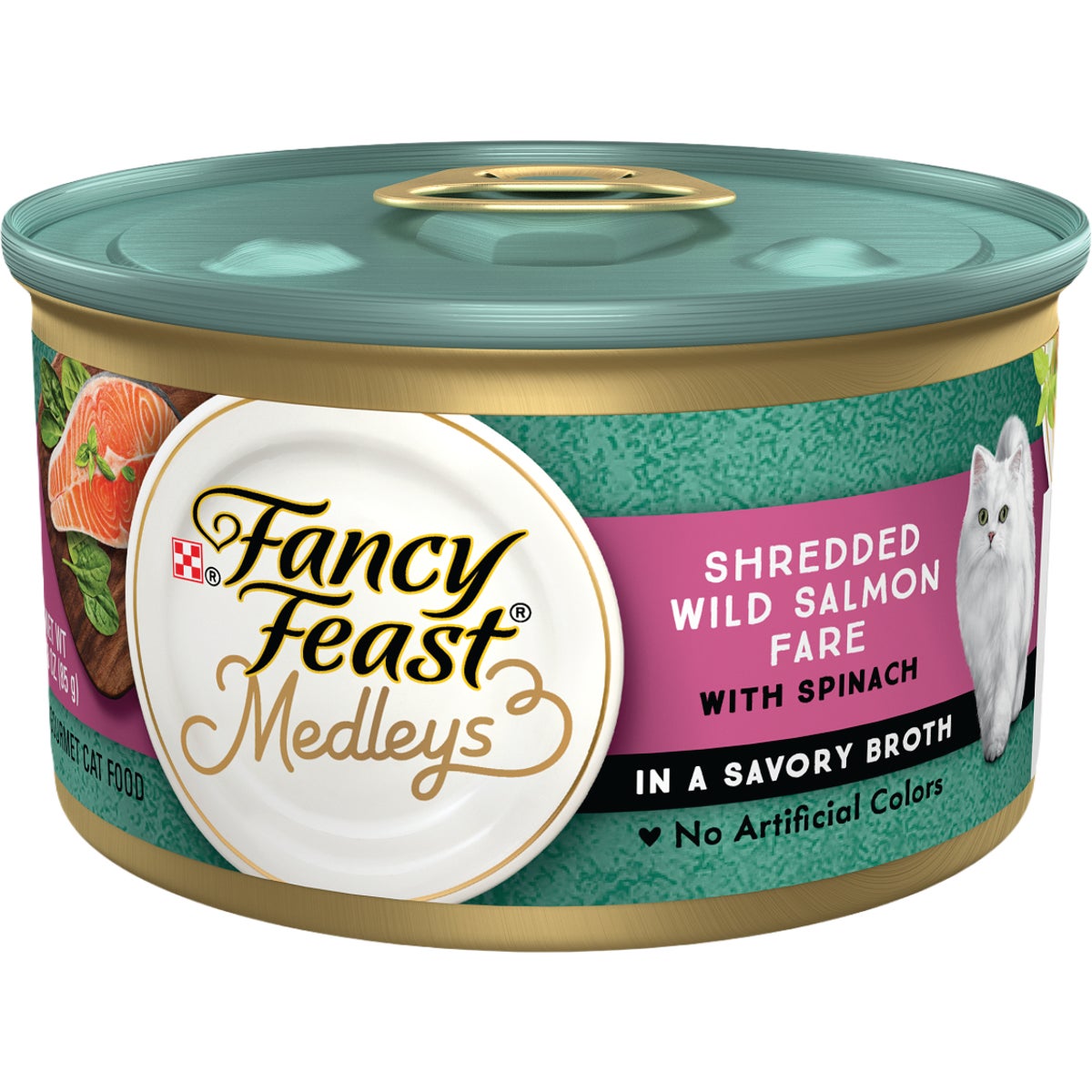 Purina Fancy Feast 3 Oz. Shredded Wild Salmon Fare Cat Food