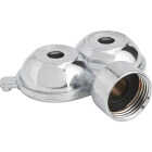 Best Garden Metal 30 Ft. Dia. Twin Spot Stationary Sprinkler, Metallic Image 1