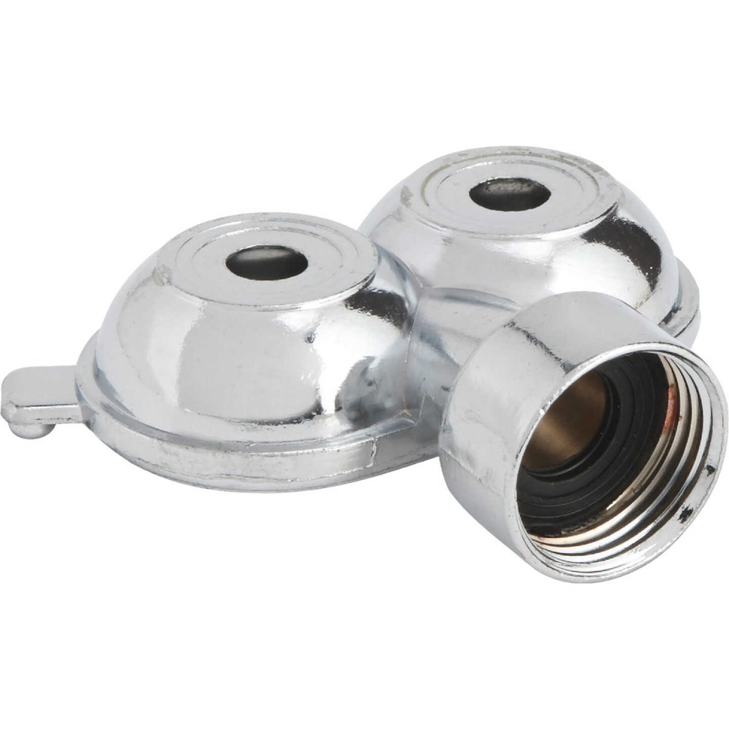Best Garden Metal 30 Ft. Dia. Twin Spot Stationary Sprinkler, Metallic Image 1
