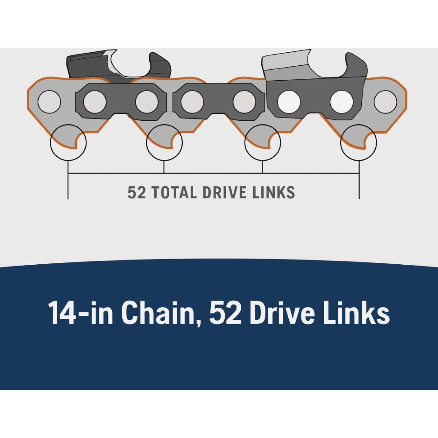 Husqvarna X-Cut 14 In. 52-Link Chainsaw Chain Image 2