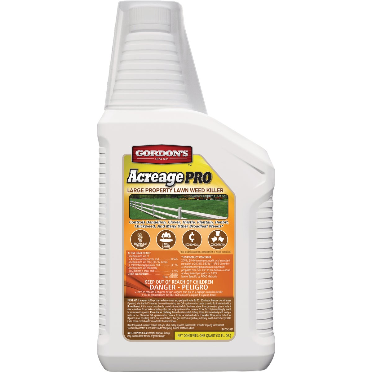 Gordon's Acreage Pro 1 Qt. Concentrate Large Property Lawn Weed Killer