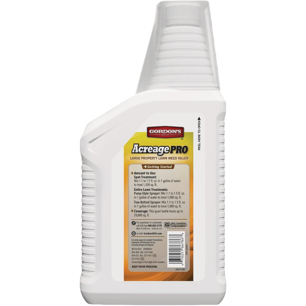 Gordon's Acreage Pro 1 Qt. Concentrate Large Property Lawn Weed Killer Image 3