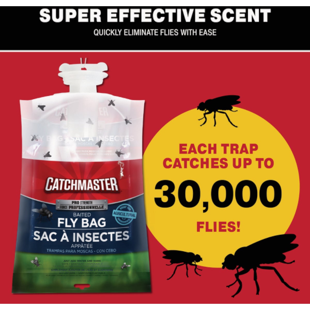 Catchmaster Pro Series Disposable Fly Bag Trap Image 2