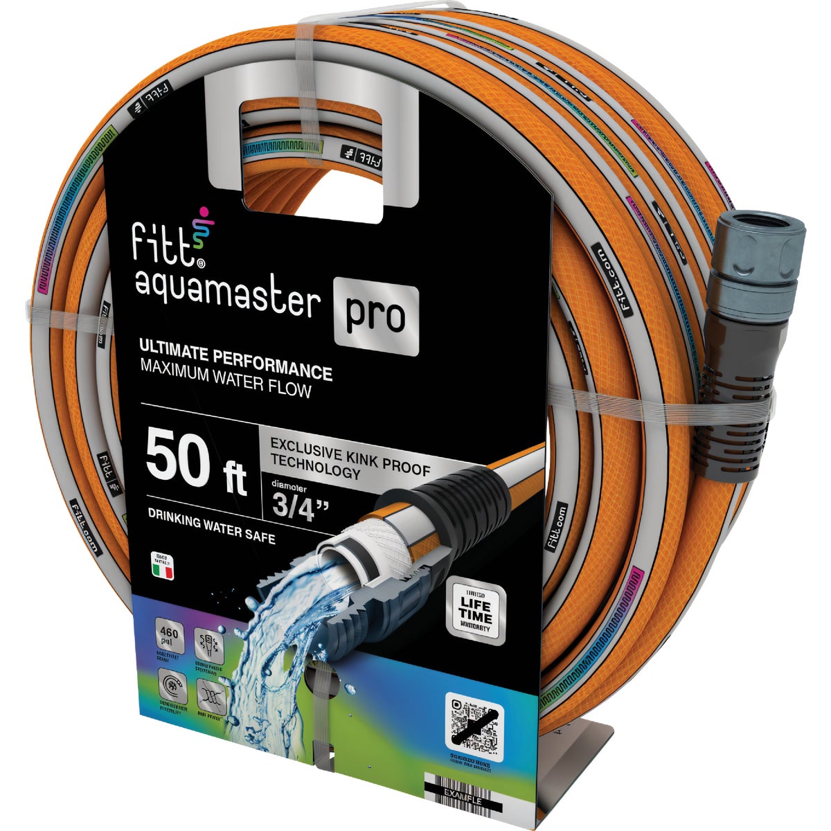 Fitt Aquamaster Pro 3/4 In. Dia. x 50 Ft. Hybrid Hose