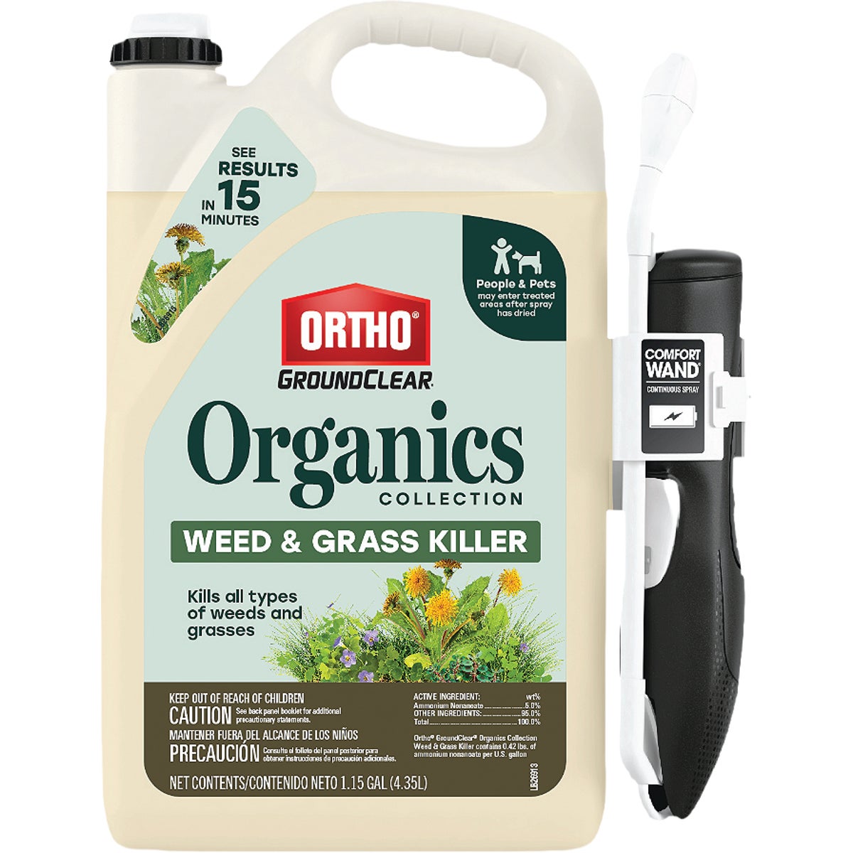 Ortho GroundClear Organics Collections 1.15 Gal. Comfort Wand Weed & Grass Killer Image 1