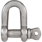 National D Shackles, Stainless Steel, 1/2 In. Image 1