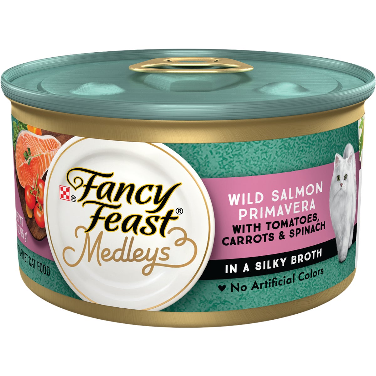 Purina Fancy Feast 3 Oz. Salmon Primavera Canned Cat Food