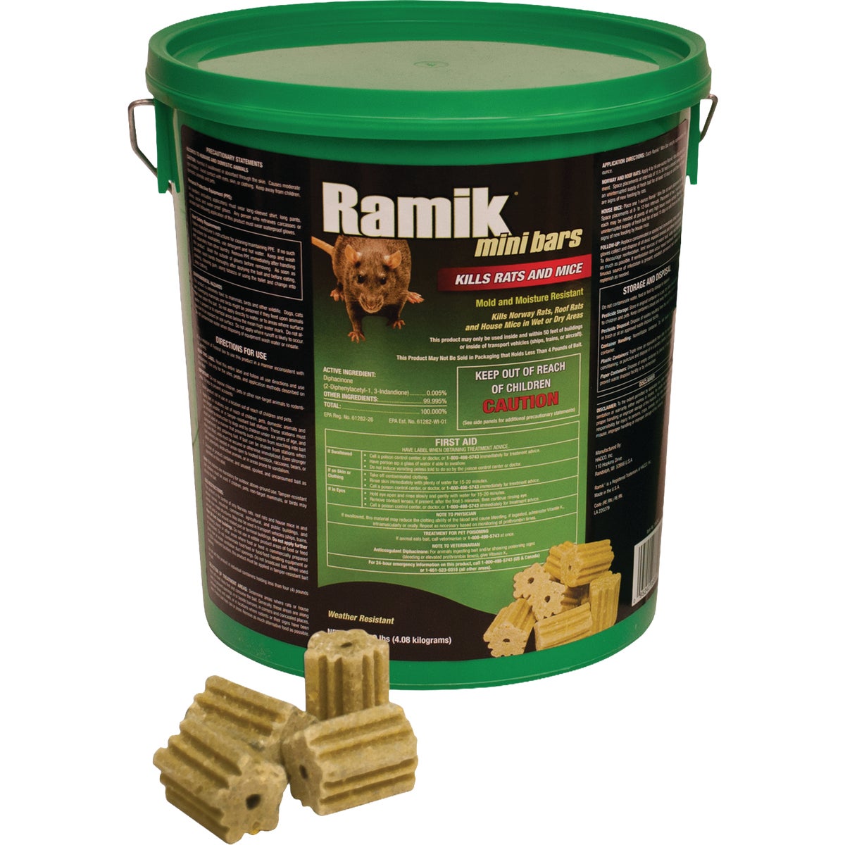 Ramik 1 Oz. Mini-Bar Rat & Mouse Poison (144-Pack)