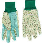 Best Garden Women's 1 Size Fits All Canvas Garden Glove with Knit Cuff Image 5
