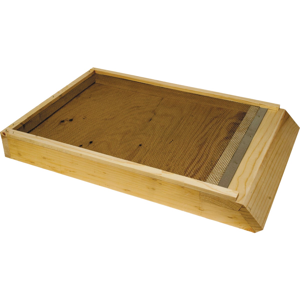 Harvest Lane Honey 16-1/4 In W x 2-3/4 In H x 24-1/2 In L Wood 10-Frame Beehive Screened Bottom Board Image 1