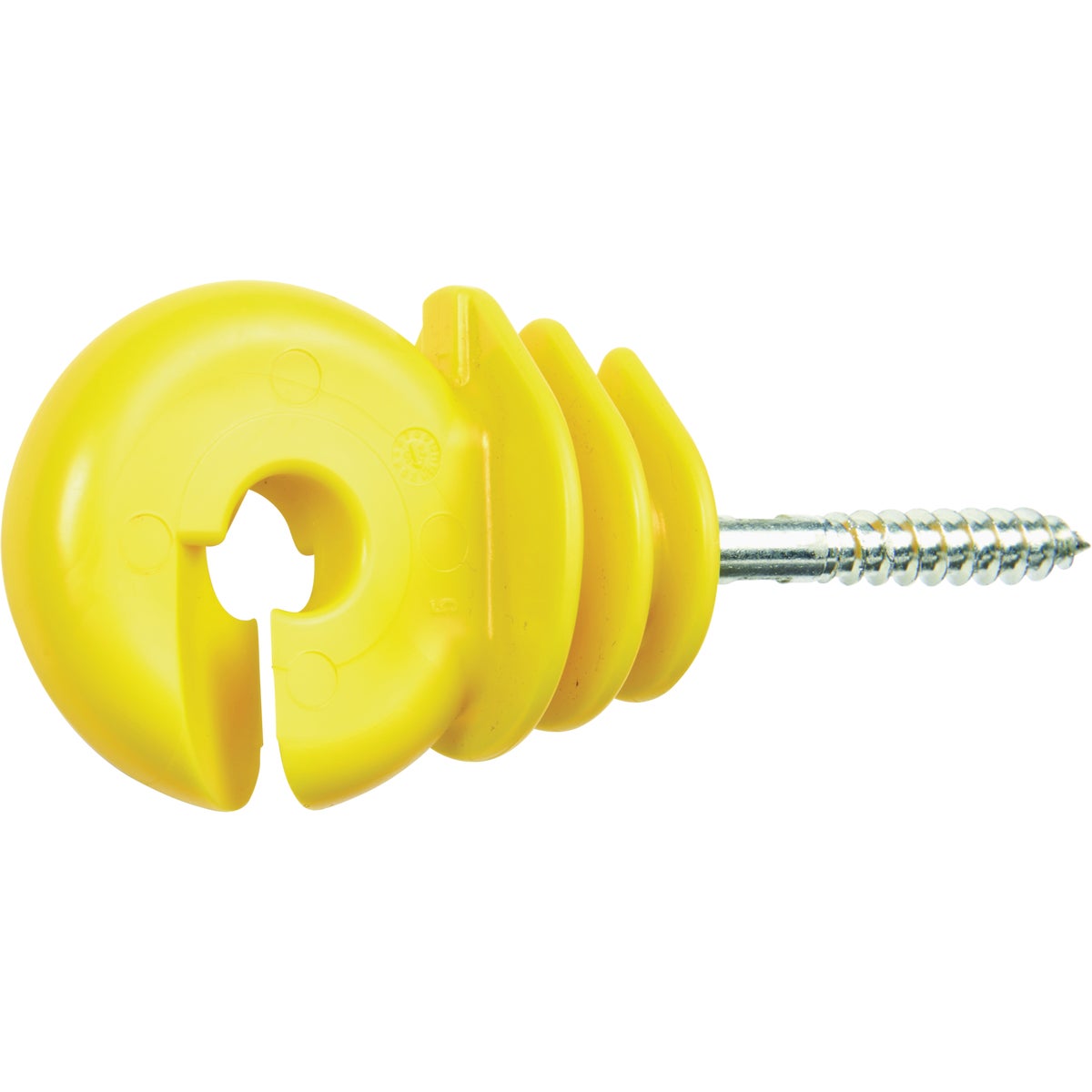 Gallagher STD Yellow Wood Post Screw In Ring Insulator (25-Pack)