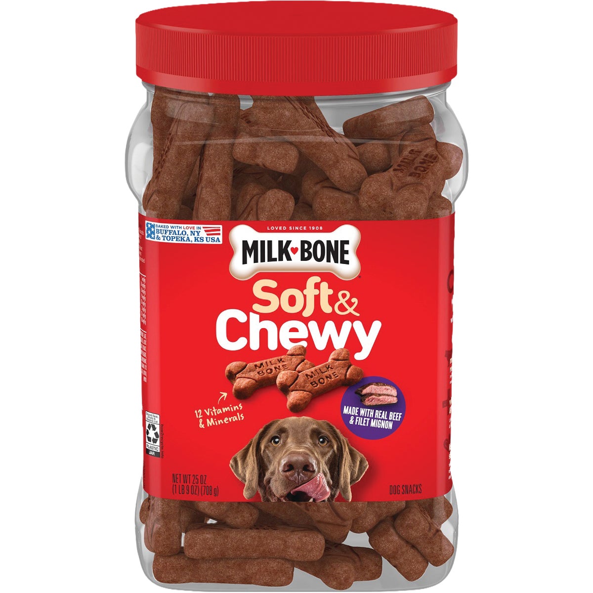 Milk-Bone Soft & Chewy 25 Oz. Beef & Filet Mignon Dog Treat