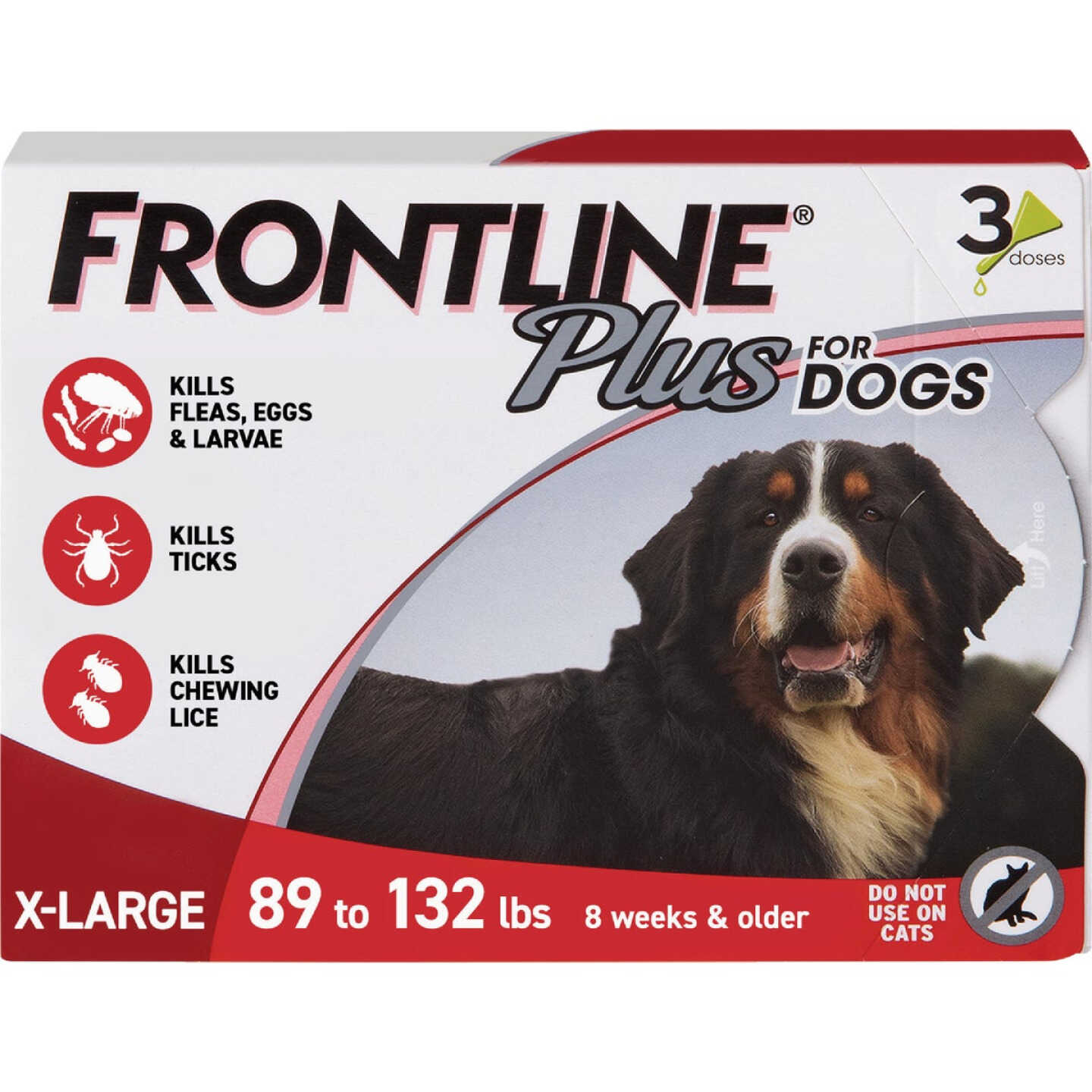 Frontline Plus Flea & Tick Killer For XL Dogs 89 to 132 Lb. (3-Pack) Image 1