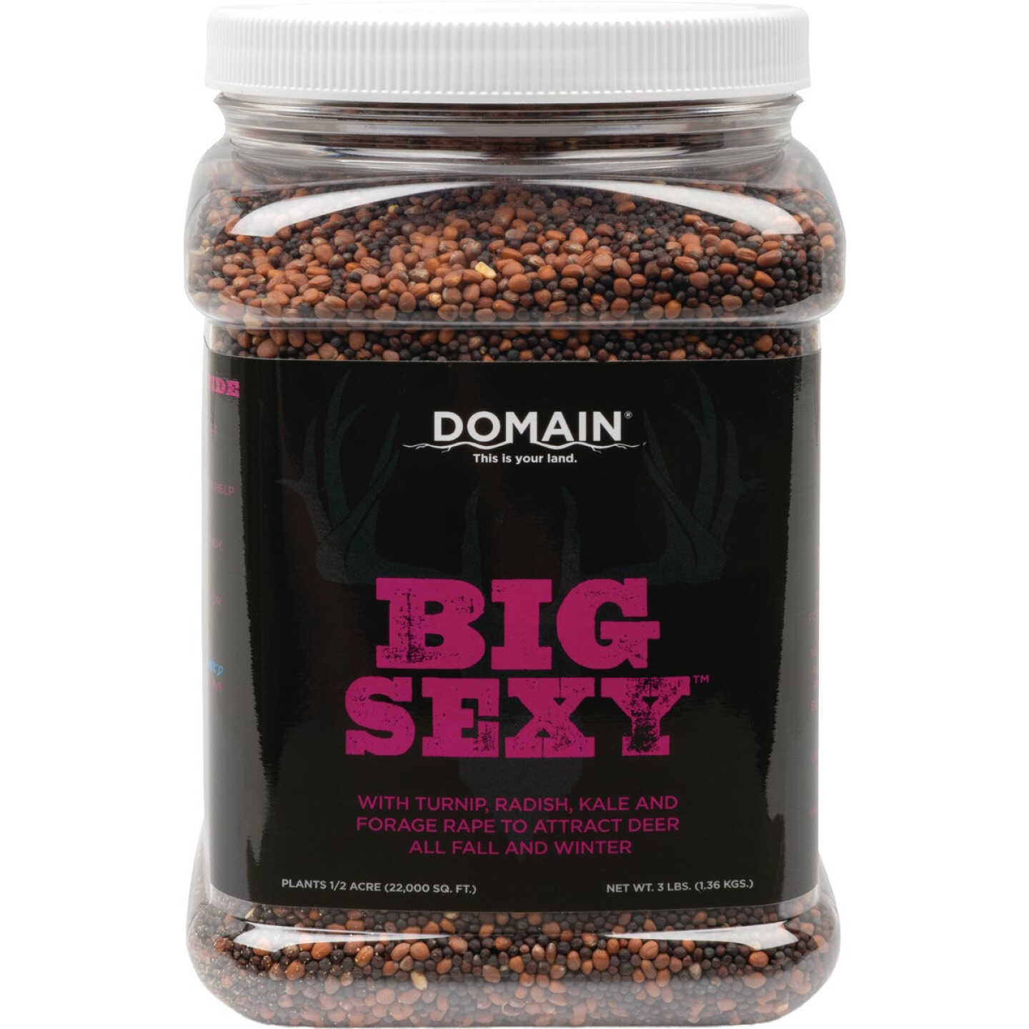 Domain Big Sexy 3 Lb. 1/2 Acre Food Plot Seed Image 1