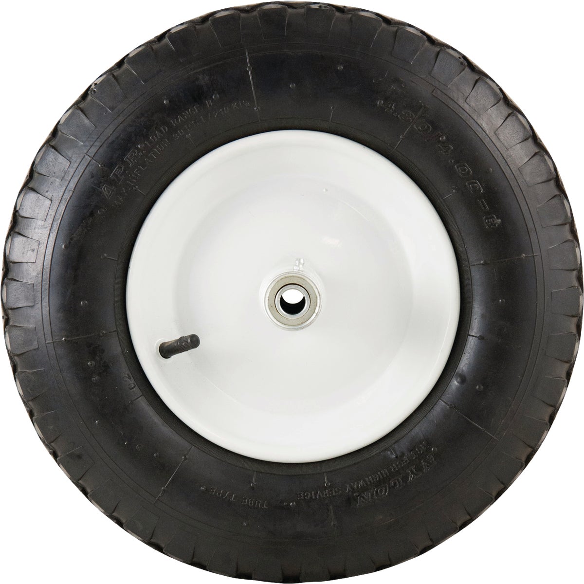Marathon 4.80 - 8 In. Knobby Tread Pneumatic Wheelbarrow Tire & Wheel Assembly