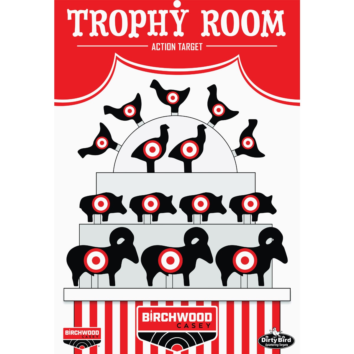 Birchwood Casey Dirty Bird 12 In. x 18 In. Trophy Room Target (6-Pack)