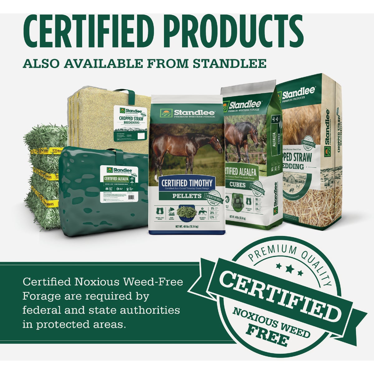 Standlee Premium Western Forage 40 Lb. Certified Timothy Grass Pellets Image 4