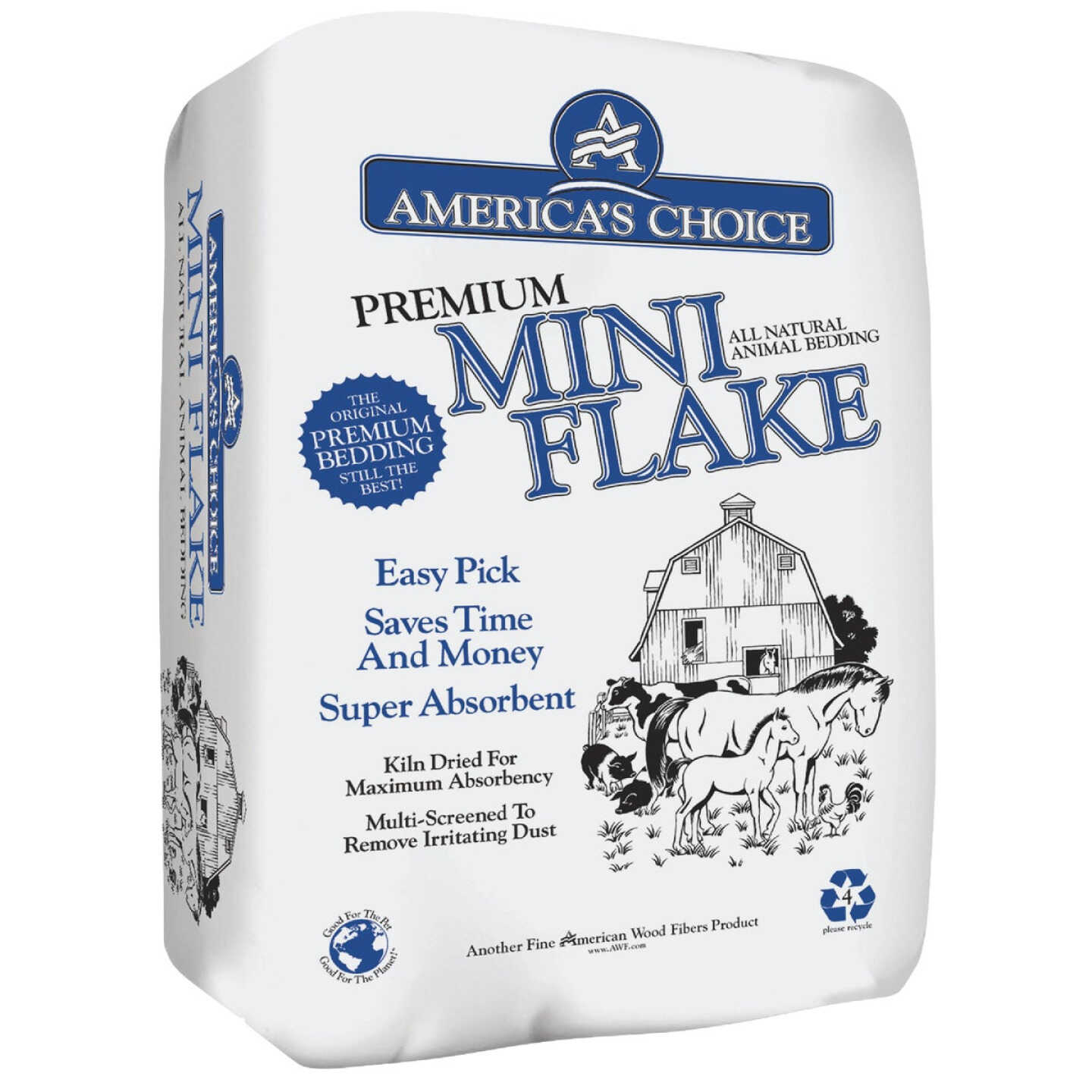 America's Choice 4.0 Cu. Ft. Pine Mini Flake Animal Bedding Stall Shavings Image 1