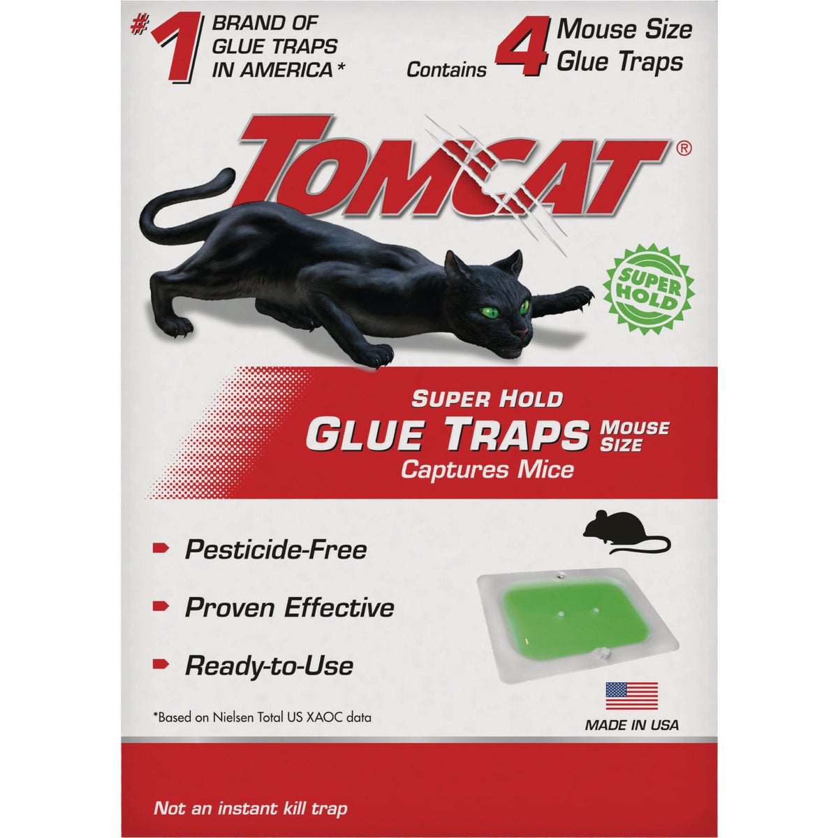 Tomcat Super Hold Glue Mouse Trap (4-Pack)
