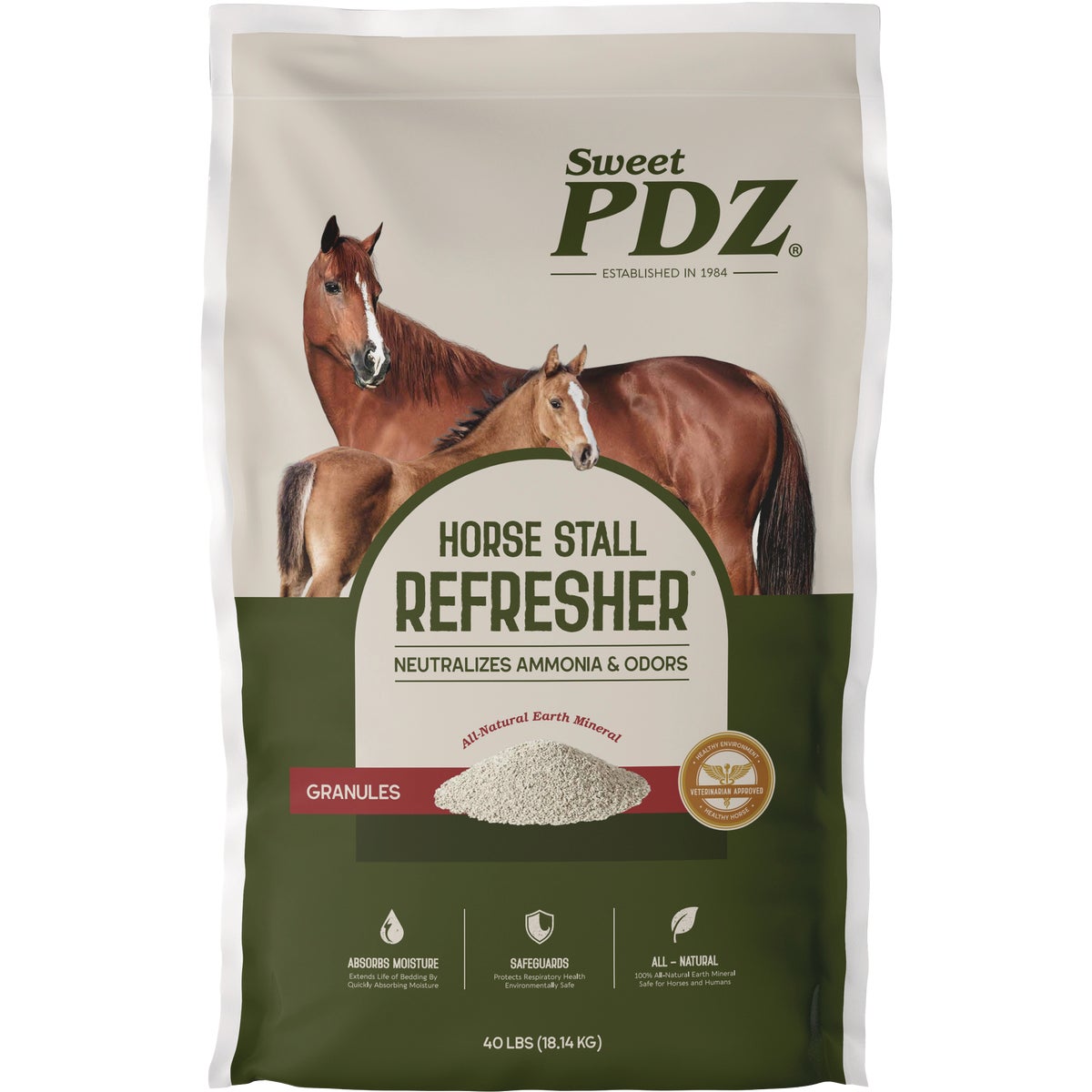 Sweet PDZ 40 Lb. Horse Stall Refresher Granules