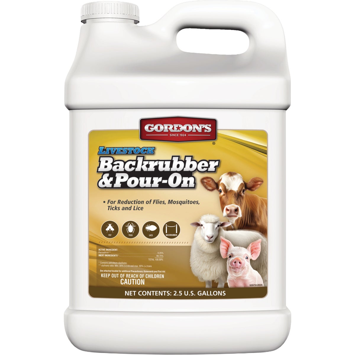 Gordon's Livestock Backrubber & Pour-On 2.5 Gal. Ready To Use Insecticide