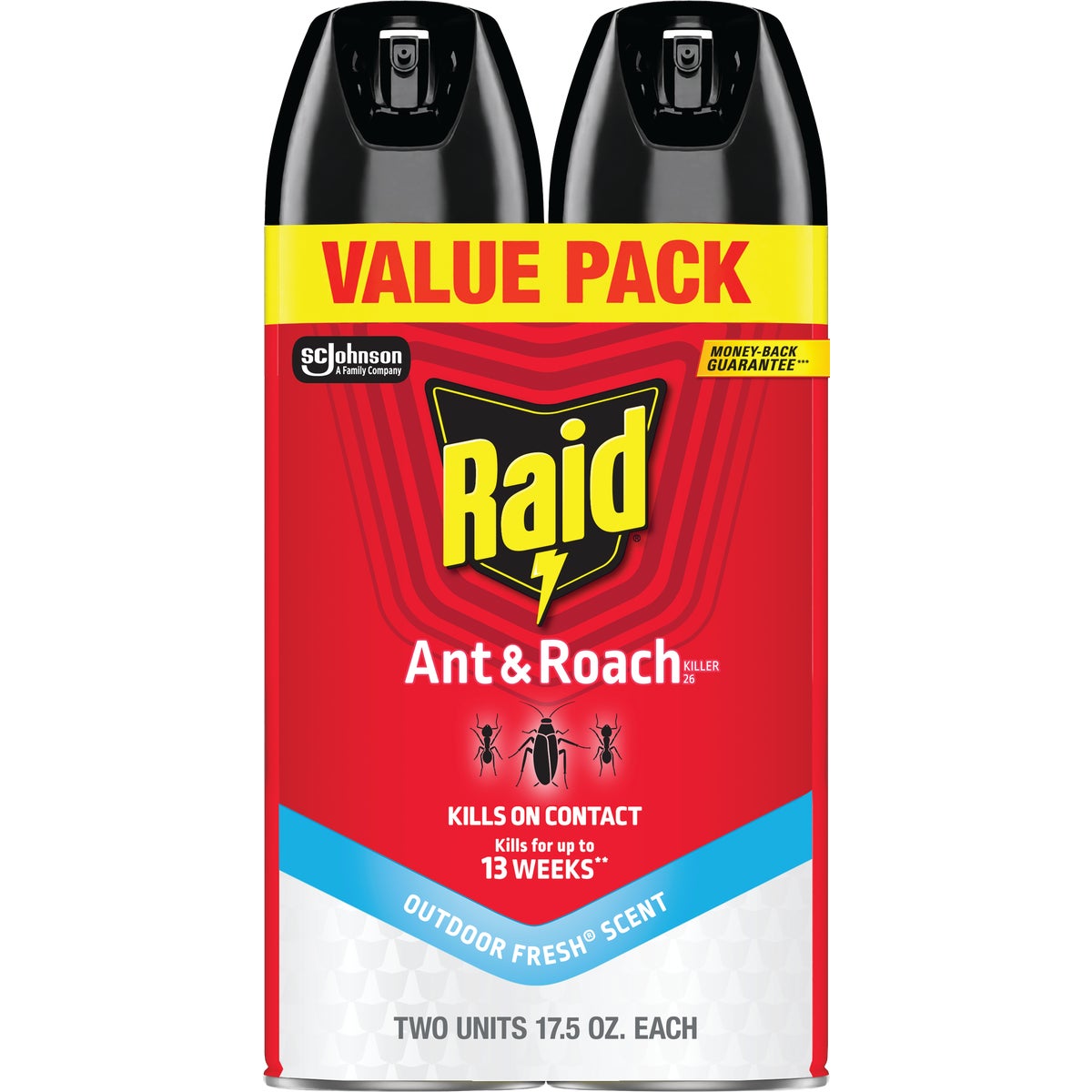 Raid 17.5 Oz. Aerosol Spray Ant & Roach Killer (2-Pack)