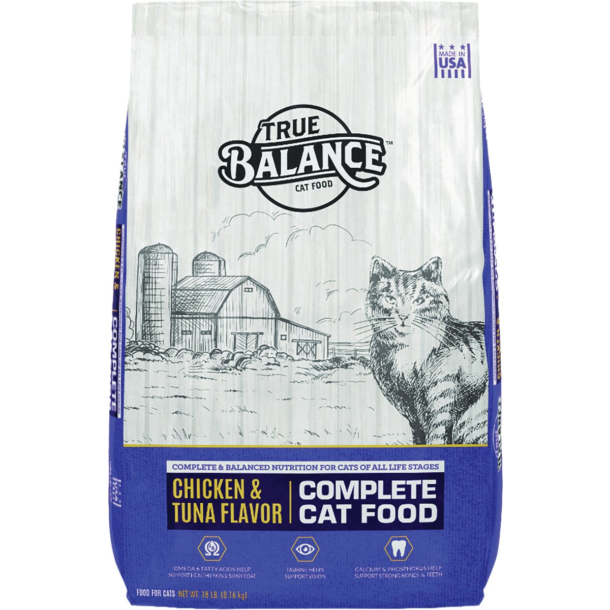 True Balance 18 Lb. Chicken & Tuna Complete Dry Cat Food