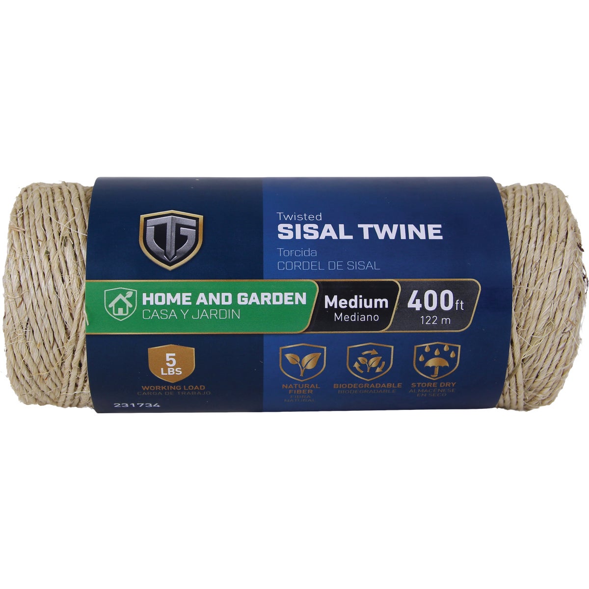 TruGuard 1 Ply x 400 Ft. Medium Natural Sisal Twine