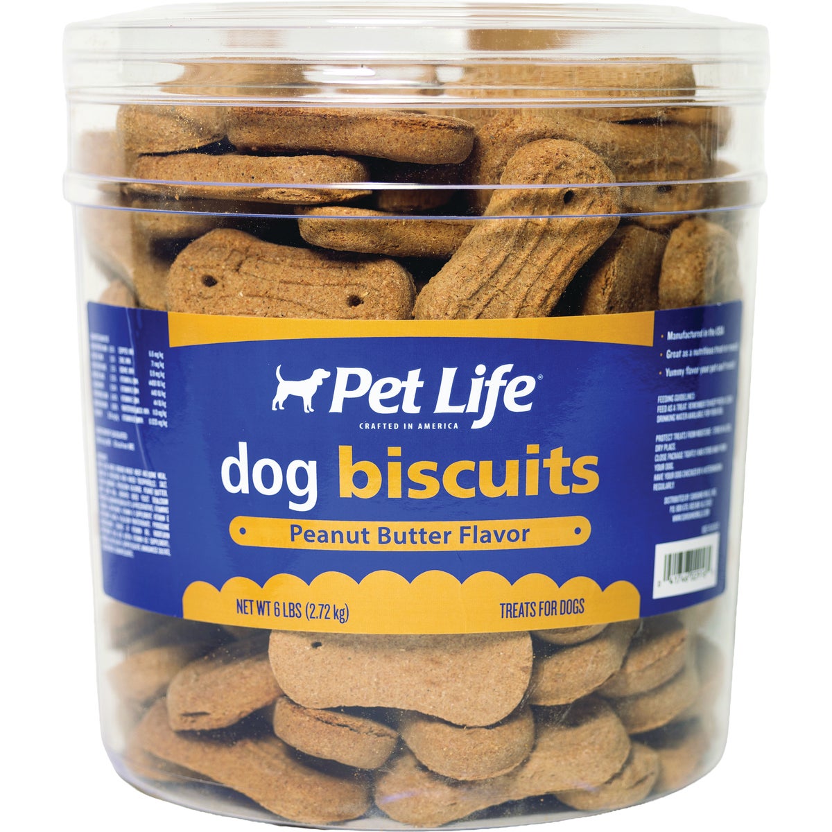 Pet Life 6 Lb. Peanut Butter Flavor Dog Biscuits